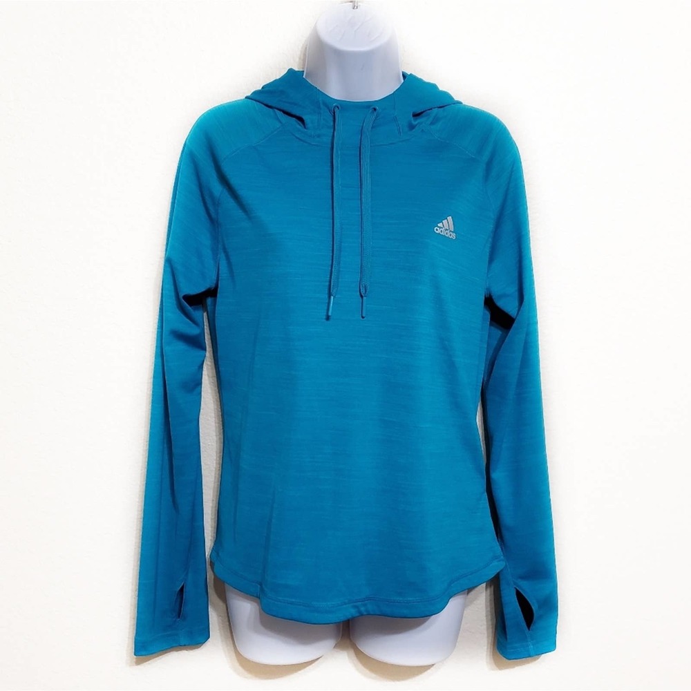 Adidas Climalite Hooded Long Sleeve Top